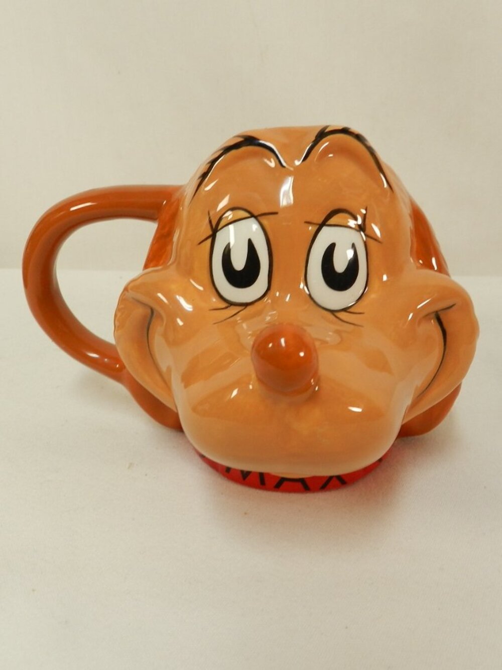 Dr. Seuss The Grinch Max Sculpted Ceramic Mug Dog Christmas cup Holidays